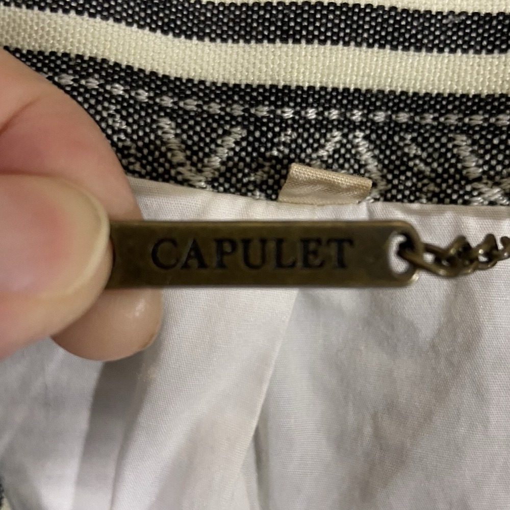 Anthropologie Capulet Women's S Fieldwalk Anorak Hooded Jacket Southwest Print - Picture 7 of 14